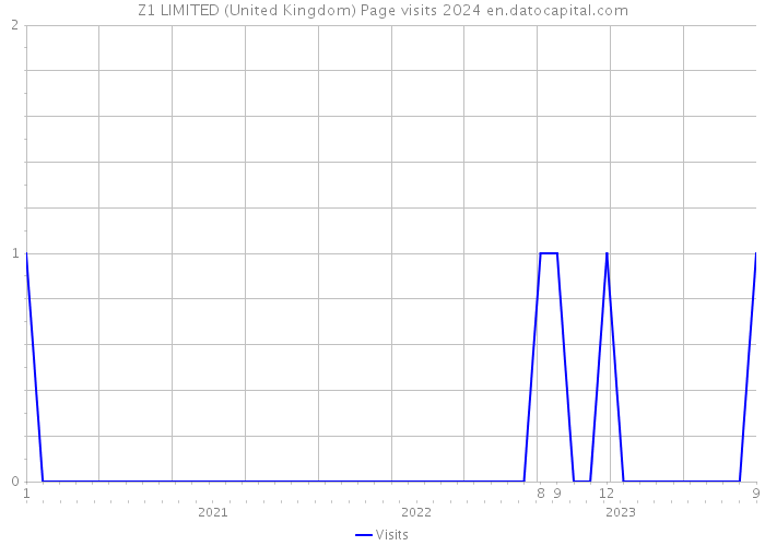 Z1 LIMITED (United Kingdom) Page visits 2024 