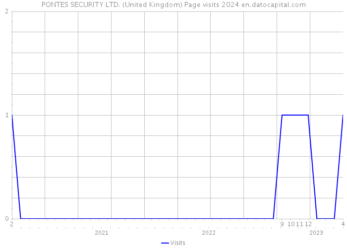 PONTES SECURITY LTD. (United Kingdom) Page visits 2024 