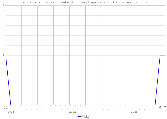 Patrice Renald Gallasin (United Kingdom) Page visits 2024 