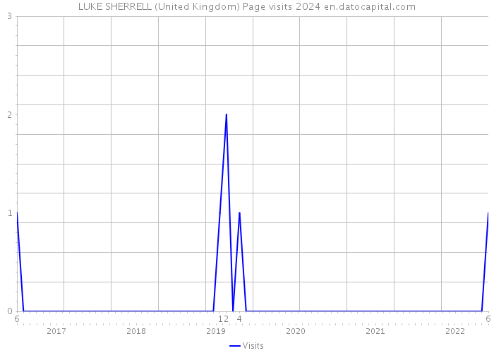 LUKE SHERRELL (United Kingdom) Page visits 2024 