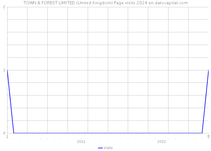 TOWN & FOREST LIMITED (United Kingdom) Page visits 2024 