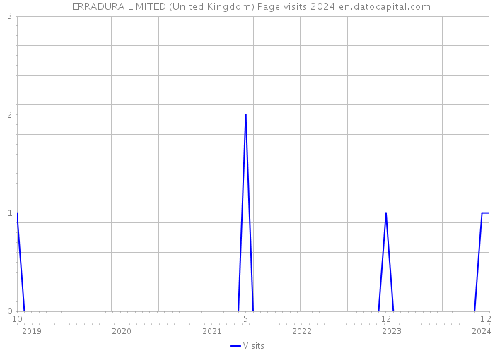 HERRADURA LIMITED (United Kingdom) Page visits 2024 