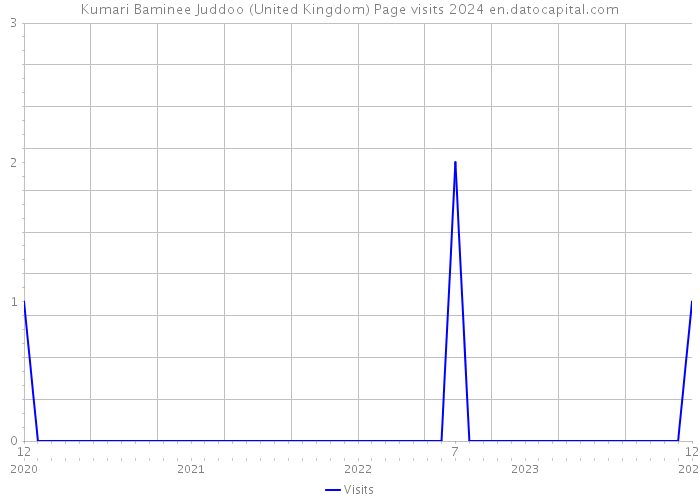 Kumari Baminee Juddoo (United Kingdom) Page visits 2024 