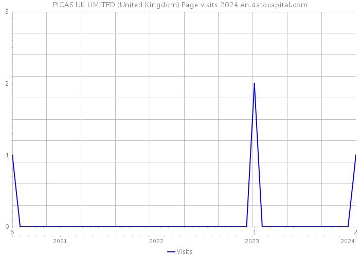 PICAS UK LIMITED (United Kingdom) Page visits 2024 
