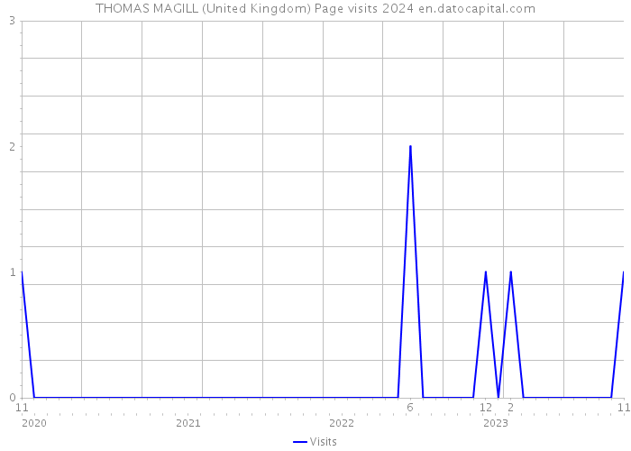 THOMAS MAGILL (United Kingdom) Page visits 2024 