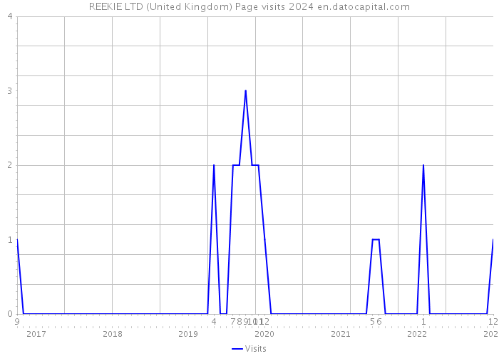 REEKIE LTD (United Kingdom) Page visits 2024 