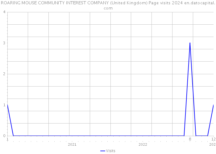 ROARING MOUSE COMMUNITY INTEREST COMPANY (United Kingdom) Page visits 2024 