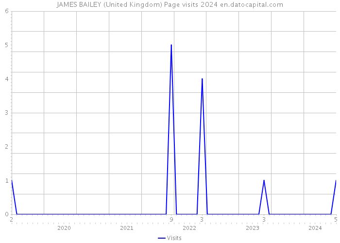 JAMES BAILEY (United Kingdom) Page visits 2024 