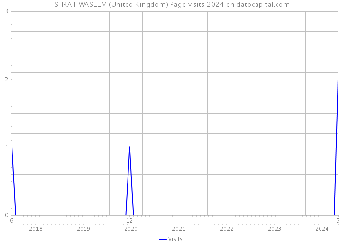 ISHRAT WASEEM (United Kingdom) Page visits 2024 