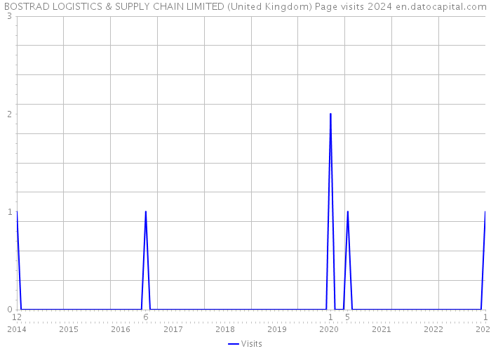 BOSTRAD LOGISTICS & SUPPLY CHAIN LIMITED (United Kingdom) Page visits 2024 