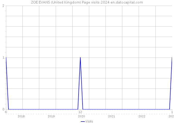 ZOE EVANS (United Kingdom) Page visits 2024 