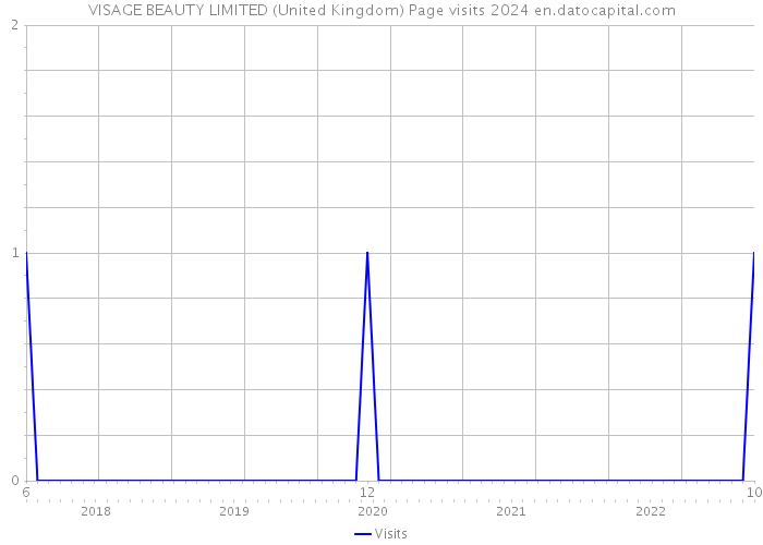 VISAGE BEAUTY LIMITED (United Kingdom) Page visits 2024 