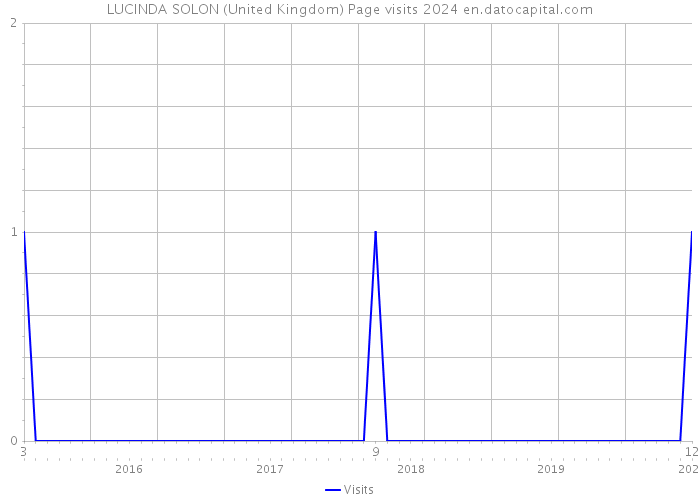 LUCINDA SOLON (United Kingdom) Page visits 2024 