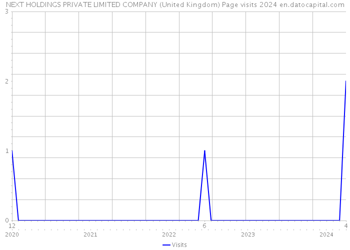 NEXT HOLDINGS PRIVATE LIMITED COMPANY (United Kingdom) Page visits 2024 