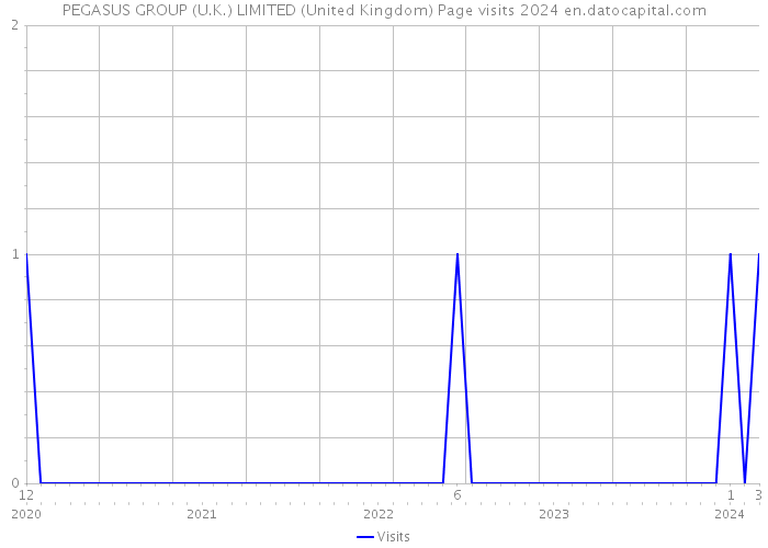 PEGASUS GROUP (U.K.) LIMITED (United Kingdom) Page visits 2024 