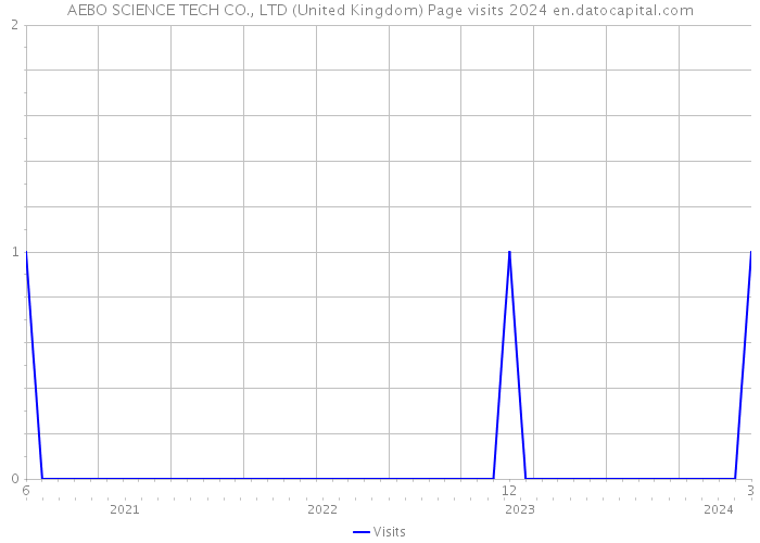 AEBO SCIENCE TECH CO., LTD (United Kingdom) Page visits 2024 