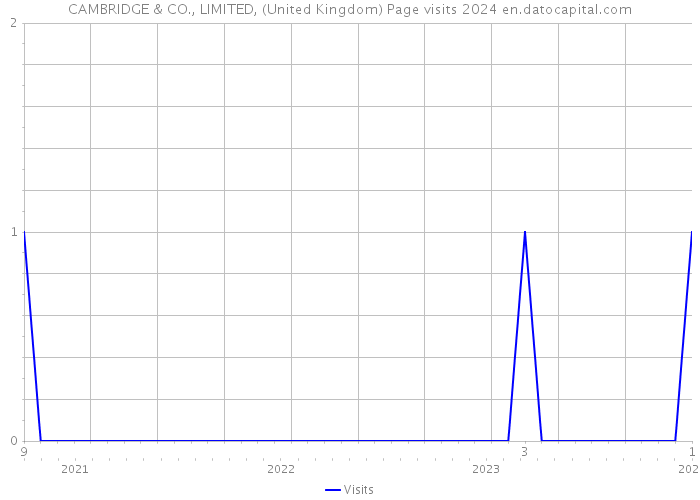 CAMBRIDGE & CO., LIMITED, (United Kingdom) Page visits 2024 