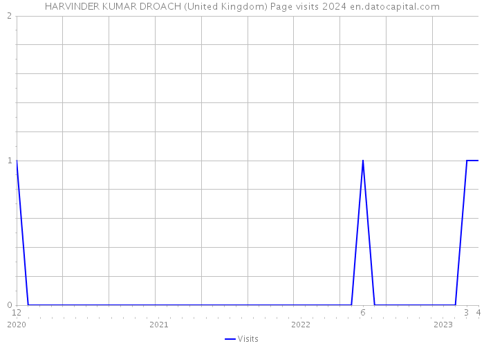 HARVINDER KUMAR DROACH (United Kingdom) Page visits 2024 