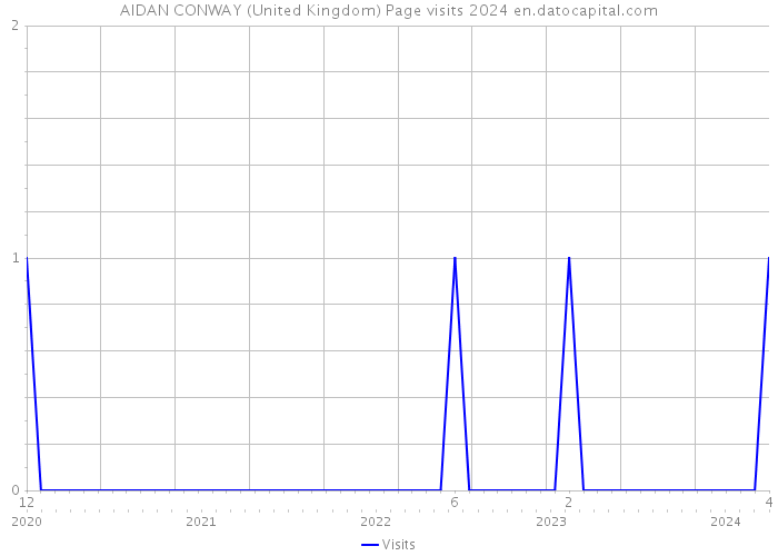 AIDAN CONWAY (United Kingdom) Page visits 2024 
