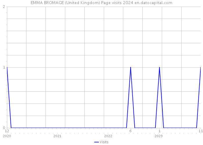 EMMA BROMAGE (United Kingdom) Page visits 2024 