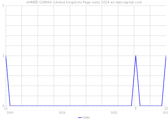 AHMED GOMAA (United Kingdom) Page visits 2024 