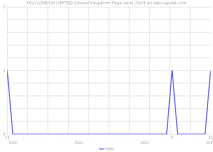 HGG LONDON LIMITED (United Kingdom) Page visits 2024 