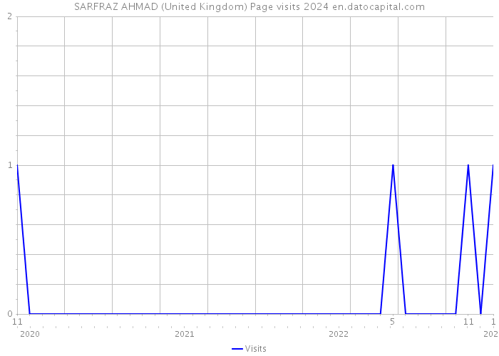 SARFRAZ AHMAD (United Kingdom) Page visits 2024 
