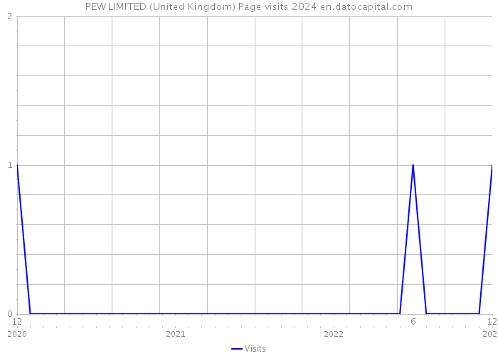 PEW LIMITED (United Kingdom) Page visits 2024 