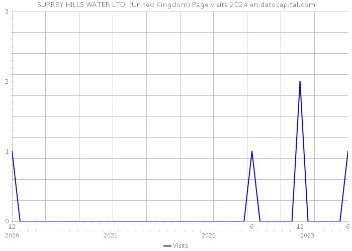 SURREY HILLS WATER LTD. (United Kingdom) Page visits 2024 