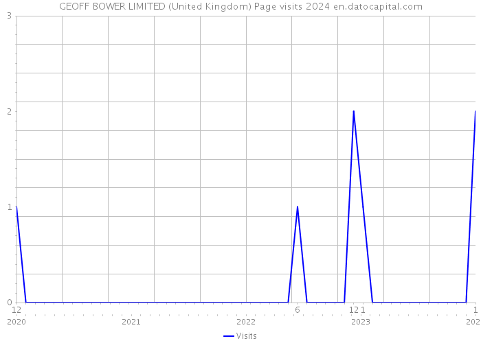 GEOFF BOWER LIMITED (United Kingdom) Page visits 2024 