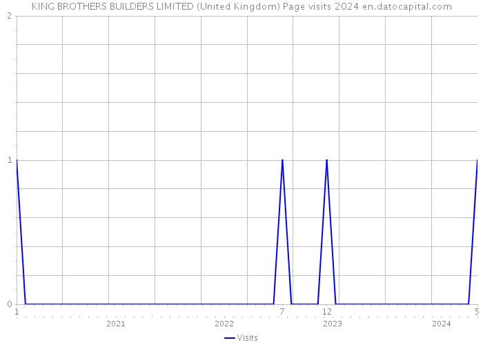 KING BROTHERS BUILDERS LIMITED (United Kingdom) Page visits 2024 