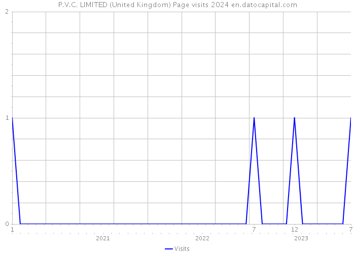 P.V.C. LIMITED (United Kingdom) Page visits 2024 