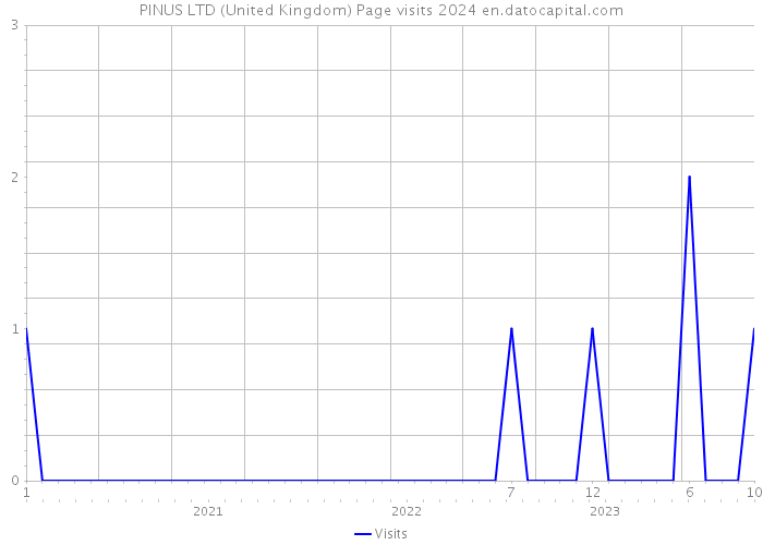 PINUS LTD (United Kingdom) Page visits 2024 