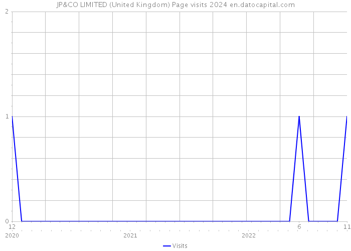 JP&CO LIMITED (United Kingdom) Page visits 2024 