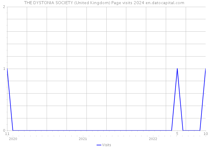 THE DYSTONIA SOCIETY (United Kingdom) Page visits 2024 