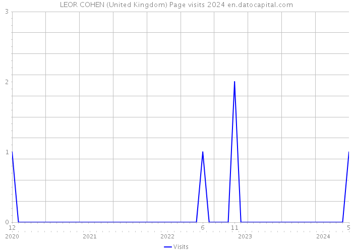 LEOR COHEN (United Kingdom) Page visits 2024 