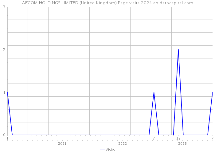 AECOM HOLDINGS LIMITED (United Kingdom) Page visits 2024 