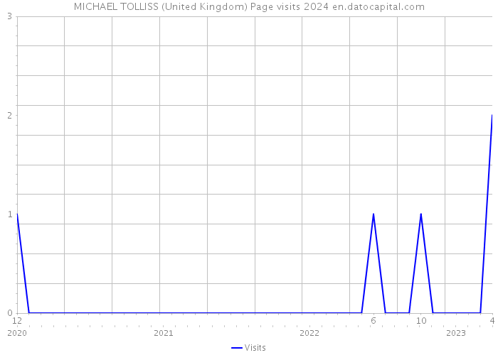 MICHAEL TOLLISS (United Kingdom) Page visits 2024 