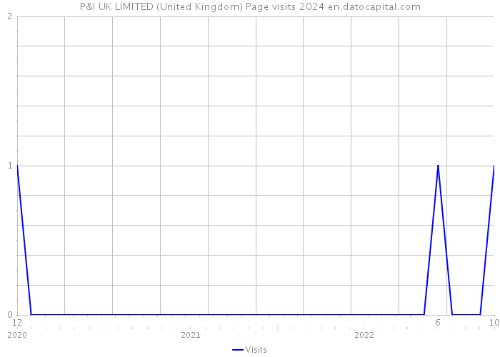 P&I UK LIMITED (United Kingdom) Page visits 2024 