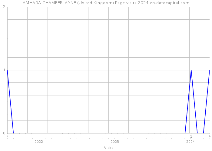 AMHARA CHAMBERLAYNE (United Kingdom) Page visits 2024 