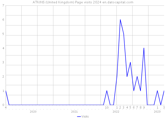 ATKINS (United Kingdom) Page visits 2024 