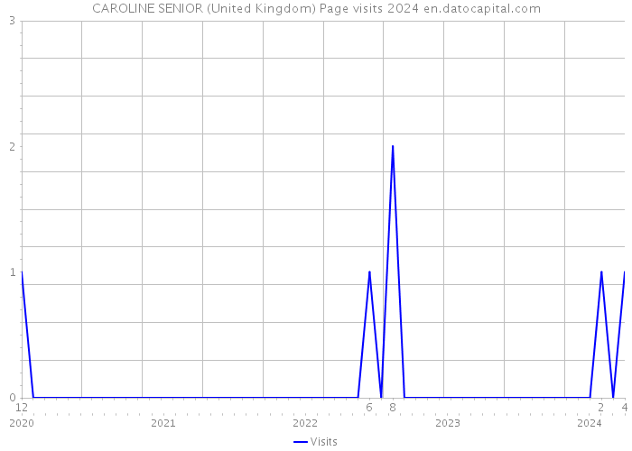 CAROLINE SENIOR (United Kingdom) Page visits 2024 