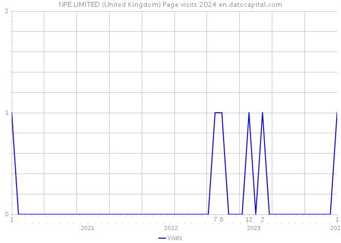 NPE LIMITED (United Kingdom) Page visits 2024 