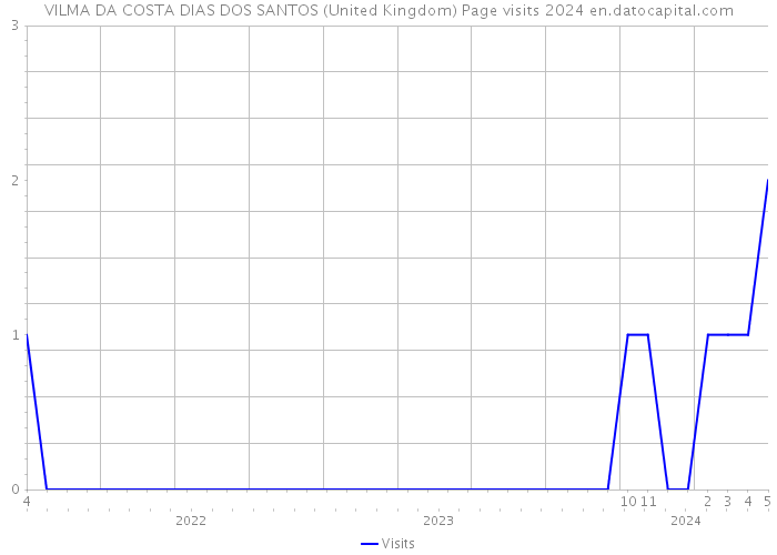 VILMA DA COSTA DIAS DOS SANTOS (United Kingdom) Page visits 2024 