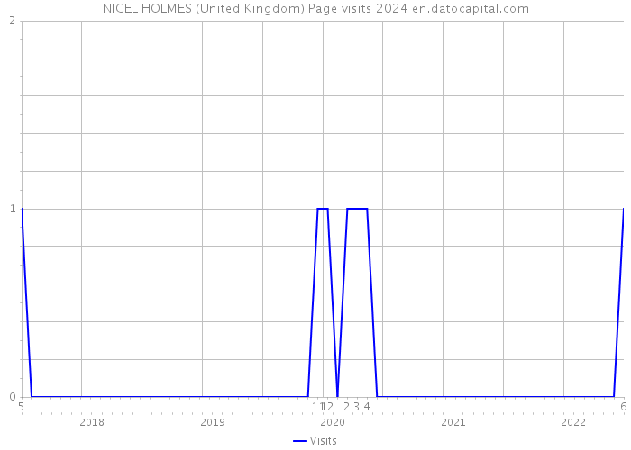 NIGEL HOLMES (United Kingdom) Page visits 2024 