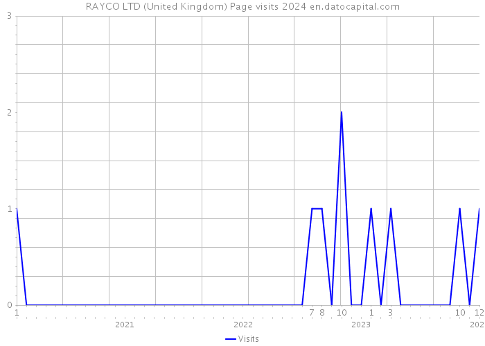 RAYCO LTD (United Kingdom) Page visits 2024 