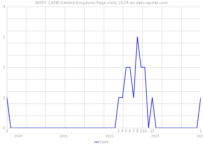 MARY CANE (United Kingdom) Page visits 2024 