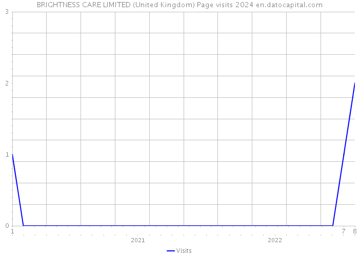 BRIGHTNESS CARE LIMITED (United Kingdom) Page visits 2024 