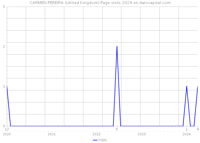 CARMEN PEREIRA (United Kingdom) Page visits 2024 