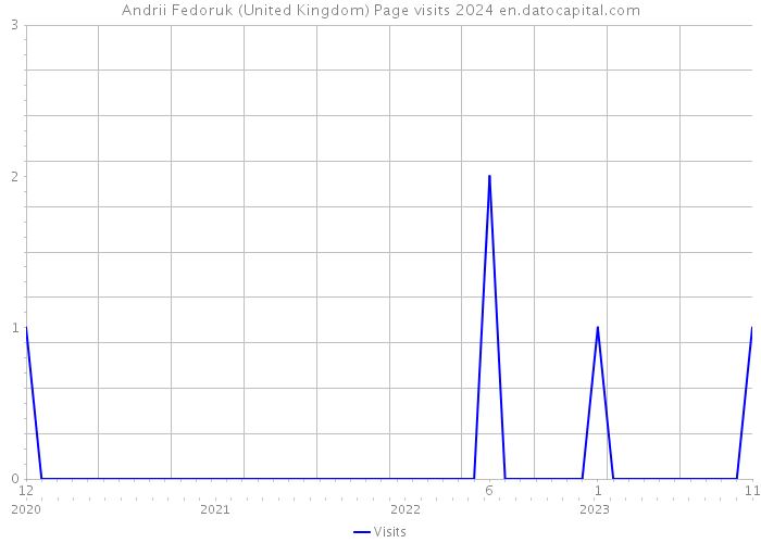 Andrii Fedoruk (United Kingdom) Page visits 2024 